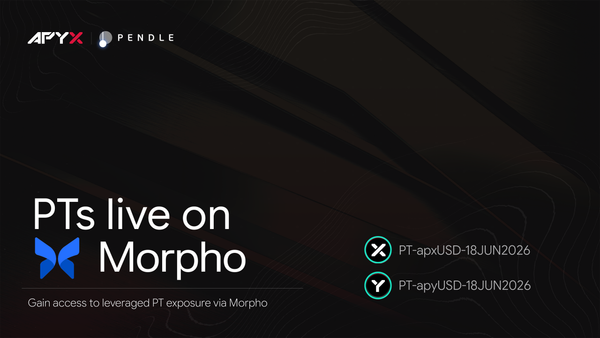 Apyx PTs are now live on Morpho